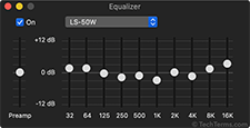 Apple Music 10-band graphic EQ