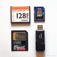 Different types of flash memory