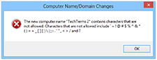 List of characters not allowed in a hostname