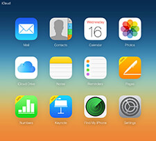 iCloud Web Interface