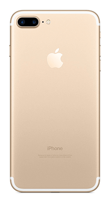 Gold iPhone 7 Plus - Back View
