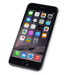 Black iPhone 6 - Front View