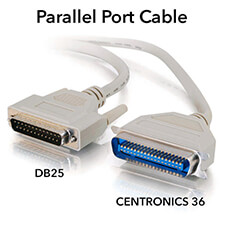 Standard parallel port printer cable