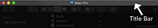macOS title bar